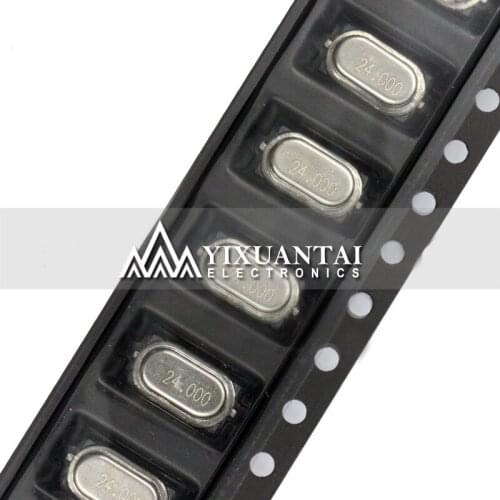 10pcs Car-specific M49SMD small-volume crystal oscillator Mini crystal oscillator 4*7MM 24MHZ 24.000MHZ