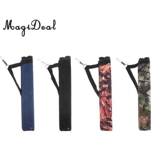 2 Tubes Archery Arrow Hip Quiver side Holder on Waist Belt Bow Hunting