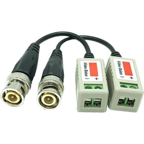 20Pcs (10 pairs) AHD/CVI/TVI Twisted BNC CCTV Video Balun passive Transceivers UTP Balun BNC Cat5 CCTV UTP Video Balun