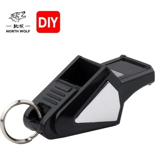 North Wolf 2021 New Fashion Treble Whistle ABS Injection Molding Gift Packing Outdoor Survival Whistle