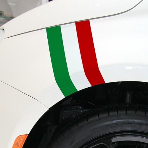 3 Sets New Arrivals ITALY COLOR Sport Car Covers Stickers Decal Car Styling For fiat 500 grande punto bravo car accessorie