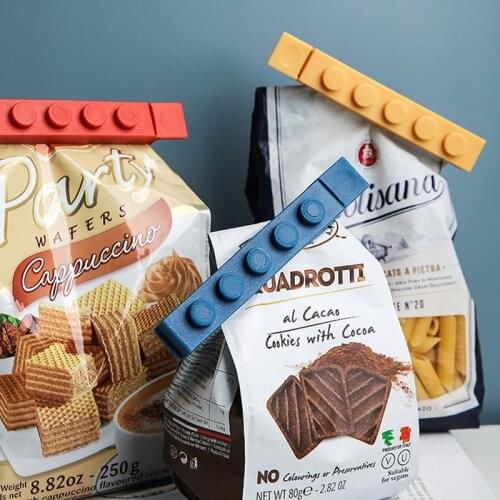 4Pcs/Set Portable PP Home Storage Food Bag Clips Snack Seal Bags Clips Clamp Kitchen Tool Accessories Sealer Clamp Food Clip