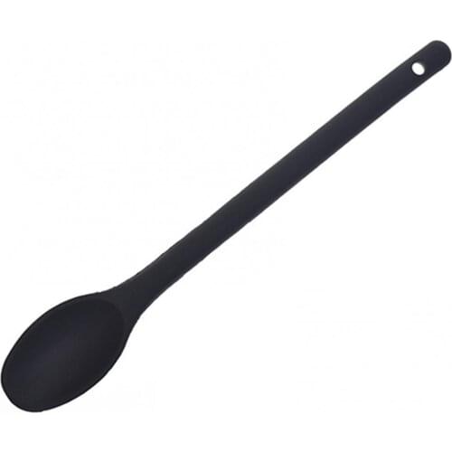 60% Hot Sale One Piece Design Food Stirring Cooking Tool Silicone Long Handle Mixing Spoon Kitchen Tools