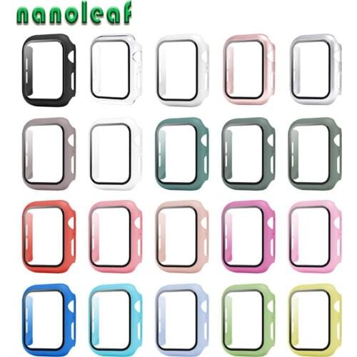 Watch Accessories PC+ Tempered Film Glass Watch Case For Apple Watch SE/6/5/4 40MM/44MM For Iwatch Series 3/2 38MM/ 42MM