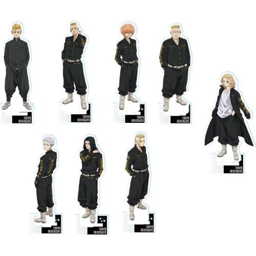 Anime Tokyo Revengers Sano Manjirou Hanagaki Takemichi Acrylic Stand Figure Model Plate Display Desktop Decorative Birthday Gift