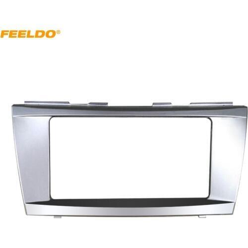 FEELDO Car 202x102mm Audio Frame Fascia Adapter for Toyota Camry 2006-2011 Refitting DVD Radio Panel Dash Frame #CA3854