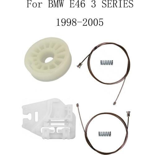 For BMW E46 3 SERIES 1998-2005 Power Electric Car Window Regulator Window Lifter Repair Kit Set Rear Left