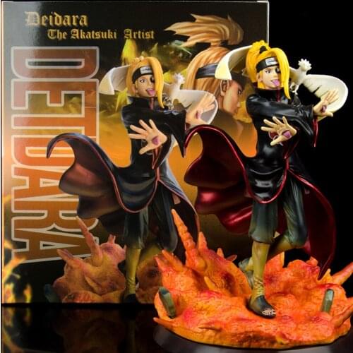 Anime Naruto Character Akatsuki Member Deidara Palace Action Figure GK Model Toys Childrens Christmas Gifts Collectibles Unisex