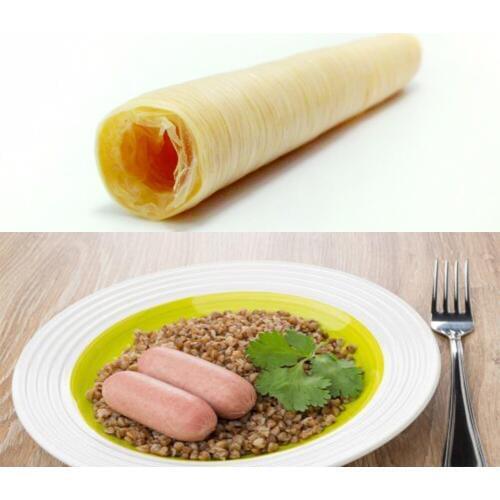 Sausage Packaging Tools 15m*32mm Sausage Tube Casing for Sausage Maker Machine Hot Dog Hamburger Cooking Tools Inedible Casing