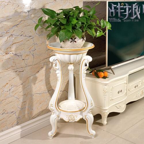 Indoor Living Room Flower Stand Ground Green Flower Pot Shelf Simple Balcony Floor Hanging Orchid Stand European Style