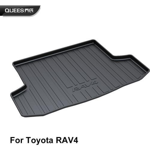 QUEES Custom Fit Cargo Liner Carpet Mat for Toyota RAV4 XA30 XA40 2009 2010 2011 2012 2013 2014 2015 2016 2017 2018