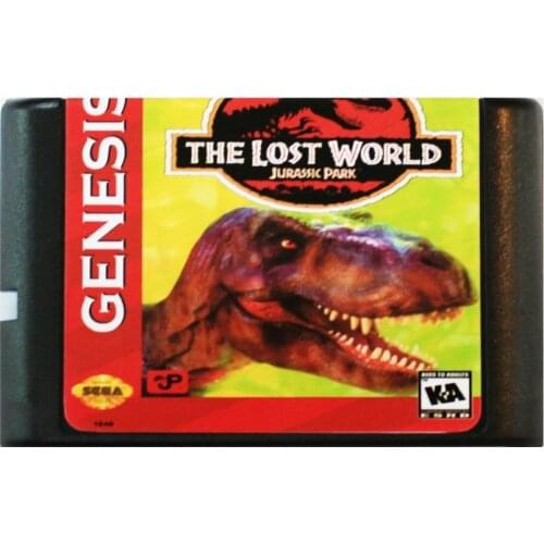 Lost World Jurassic Park 16 bit MD Game Card For Sega Mega Drive For SEGA Genesis