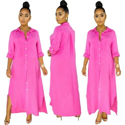 MKVO Summer Dresses With Buttons