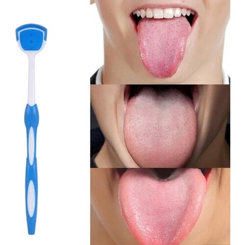 Soft Silicone Tongue Brush Tongue Cleaner Fresh Breath Scraper Oral Care