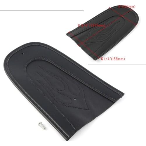 Motorcycle Solo Seat Leather Flame Rear Fender Bib for Harley Sportster XL883 XL1200 2004-2015