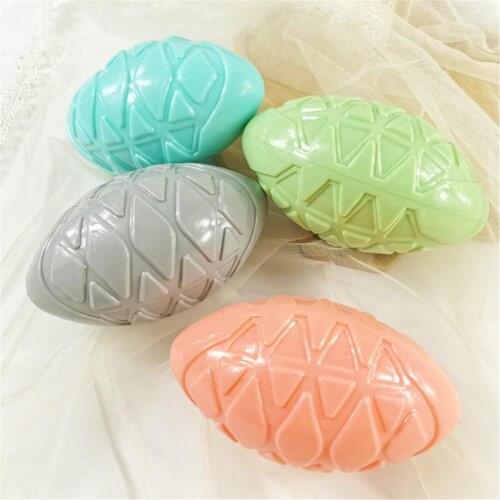 Pet Squeaky Simulation Rugby Dogs Molar Sounder Rubber Cleaner Teeth Health Bite Resistant Dental Care Dog Training TPR Balls