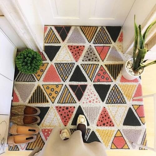 PVC Anti-Slip Floor Mat Carpet Bathroom Kitchen Indoor Bathroom Living Room Door Mat Rug Nordic Home Entrance Doormat