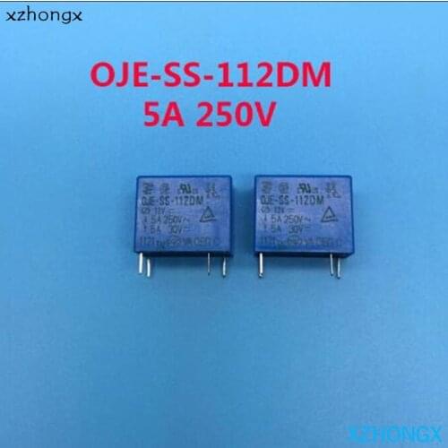 Relay OJE-SS-112DM OJESS112DM 12V 12VDC DC12V 5A 250V 4PIN