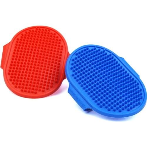 Pet Dog Cat Bath Brush Comb Rubber Glove Hair Fur Grooming Massaging Massage Kitchen Cleaning Gloves pets Silicone Washing Glove