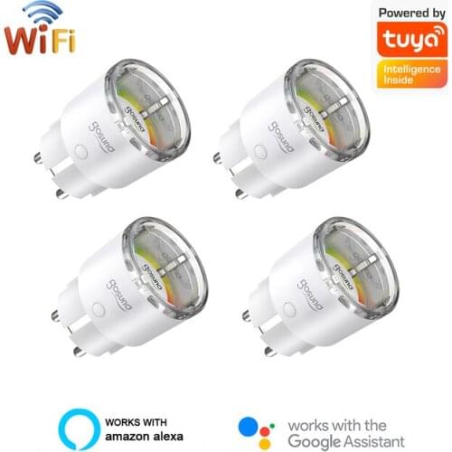 Tuya Gosund WiFi Smart Plug EU 15A 220V Adapter Wireless Remote Voice Control Power Monitor Timer Socket For Alexa Google Home