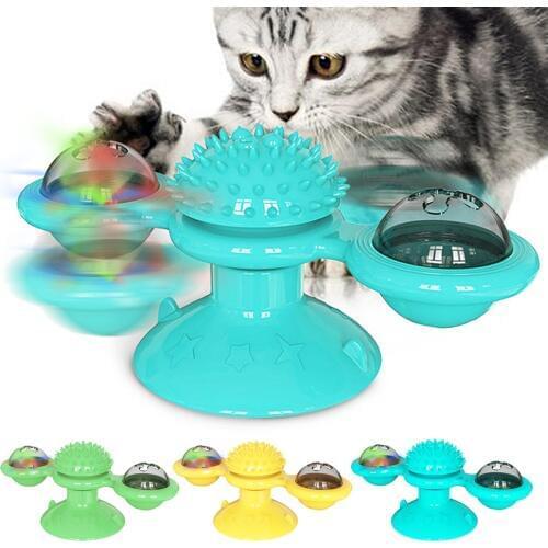 Funny Cat Toys Cat Puzzle Toy With Brush New Design Wall Mounted Cat Toys Kitten Interactive Toys Pet Supplies Pet Tooth Clean