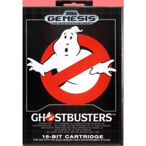 Ghostbusters 16 Bit MD Game card with Retail Box For Sega Genesis & Mega Drive