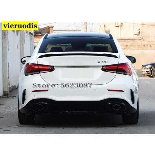2019 2020 For New Mercedes-Benz V177 W177 A Class A200L A200 A180 High Quality ABS Rear Trunk Lip Spoiler Wing Decoration