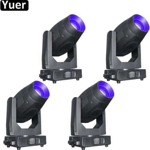 4Pcs/Lot 500W LED Frame Profile Moving Head Light Fast Silent 4 Facet Prism Clear Rotating GOBO Flame or Water Special Effect