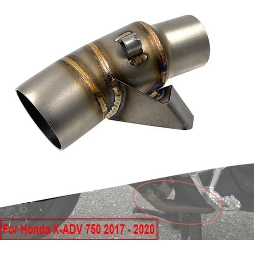 Adapter For Honda X-ADV 750 X ADV XADV750 51MM Modified Exhaust Escape Moto Header Front Middle Link Pipe Connecting Muffler