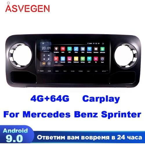 Android 9.0 Car Radio car dvd player ForMercedes Benz Sprinter With Ram 4+32G Built In Carplay Auto Car Multimedia Stereo Navi