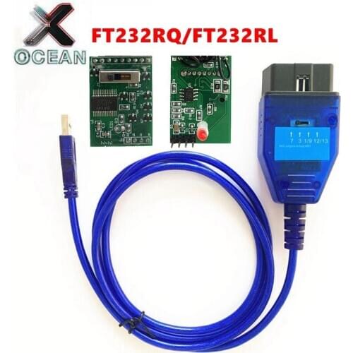 For VAG 409 KKL with FTDI FT232RL/FT232RQ Chip Auto Scanner Cable KKL Switch for Fiat for VAG Auto Diagnostic Interface Cable