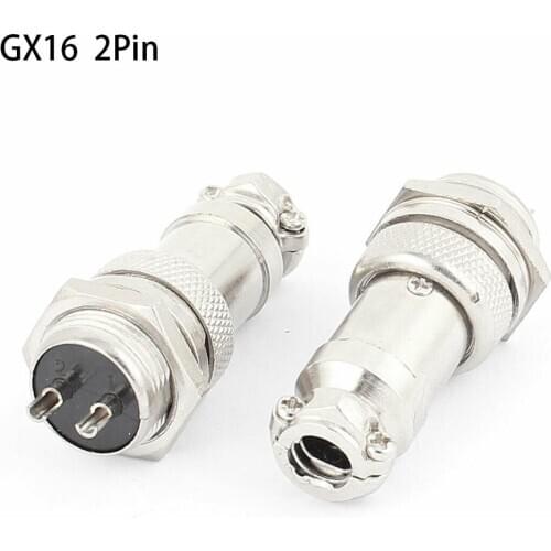 Free shipping GX16 GX16-2 2P 2Pin 16mm Male&Female Wire Panel Connector plug Circular Aviation Connector Socket Plug