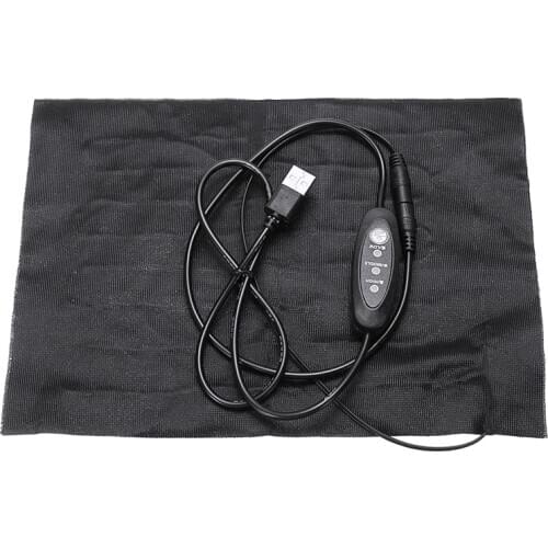 Polyester Cloth USB Electric Heating Pad For DIY Heated Thermal Vest Jacket Clothing 3 Gear Adjusted Temperature