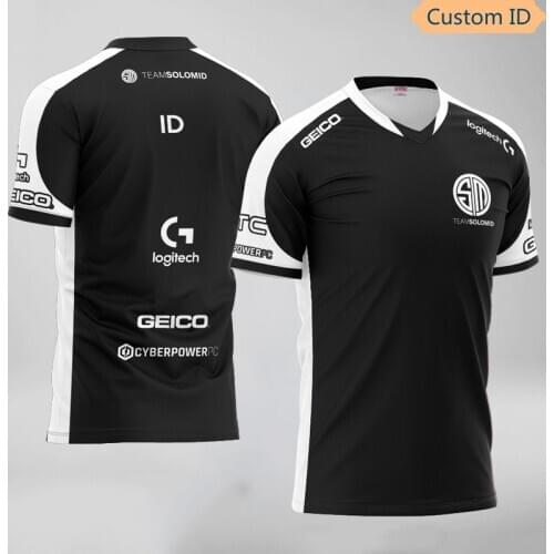 LOL LCS TSM Doublelift Bjergsen Uniform Team SoloMid Player Jersey T-shirt Men Women Customized ID T shirts Tee Shirt Clothing