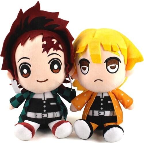 20cm Demon Slayer Kimetsu no Yaiba Kamado Tanjirou Agatsuma Zenitsu Plush Toys Stuffed Anime Doll