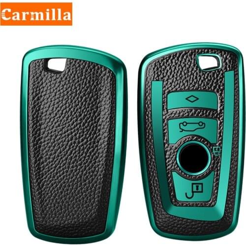 Carmilla TPU Leather Key Holder Case Cover for BMW F20 F30 G20 F31 F34 F10 G30 F11 X3 F25 X4 I3 M3 M4 1 3 5 Series Accessories