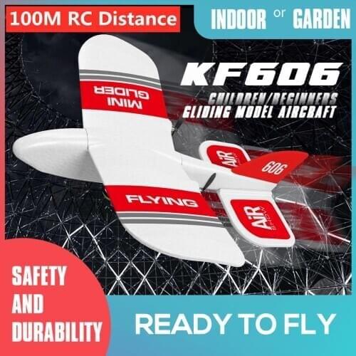 EPP Foam Glider RC Airplane Flying Aircraft 100M RC Distance Foam Plane 2.4G Remote Control Built-in Gyro RTFToys For Kids Gifts