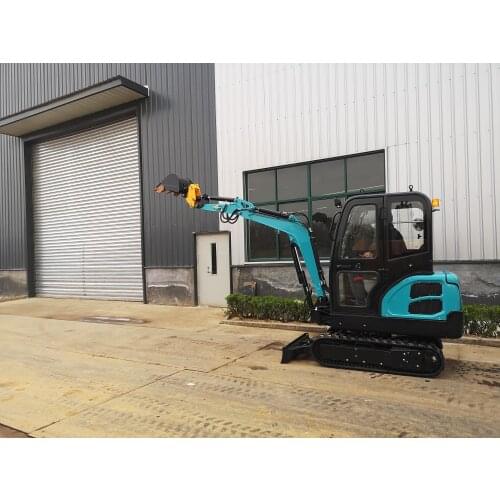 Mini Crawler Excavator 1.8Ton Enclosed Cab Digger Machine For Construction Works