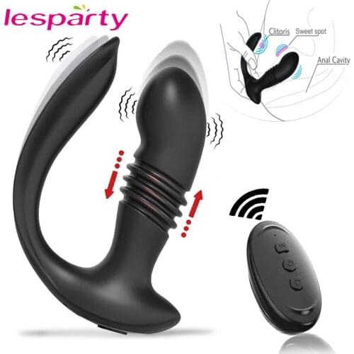 Male Prostate Massager Masturbators Anal Vibrators for Men Remote Control Testile Prostata Stimulator Butt Plug Sex Toys For Men