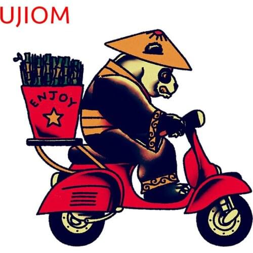 UJIOM WallStickers Chinese Panda Bedroom Decoration Waterproof Sticker Door Accessories Wallpaper Room Home Decor Art Decals