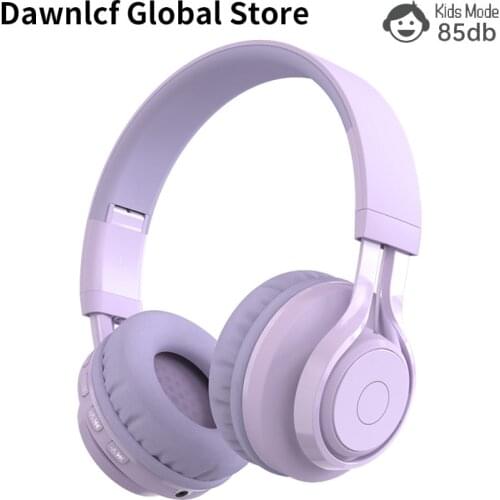 New Arrival Head-Mounted Cute Wireless Headphone Childrens Headset With Microphone LED Light Hearing Protection Earphone