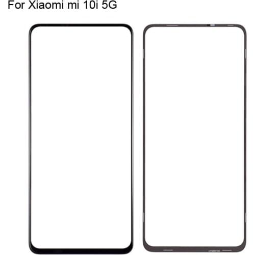 For Xiaomi mi 10i 5G Front LCD Glass Lens touchscreen For Xiaomi mi 10 i 5G Touch screen Panel Outer Screen Glass without flex