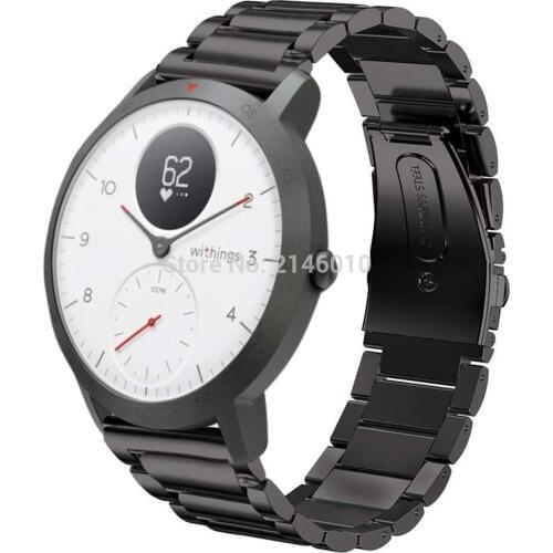 20MM Stainless Steel Watch Band Strap Wristband for For Nokia Withings Steel HR 36MM 40MM Smartwatch Quick Release Band