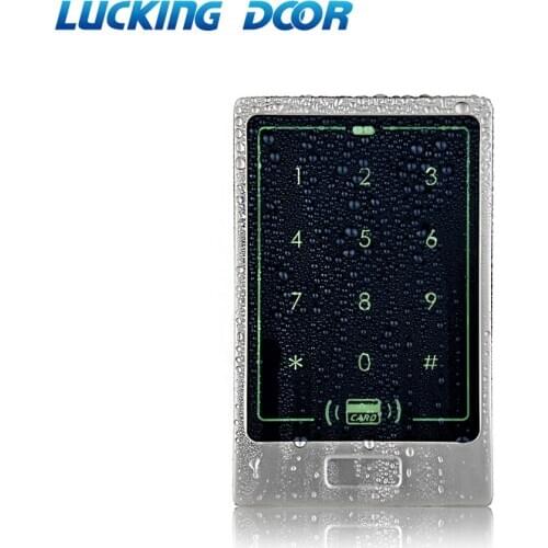 RFID Standalone Touch Metal Access Control 125KHz ID Waterproof Cover For Door Access Control System 8000 user