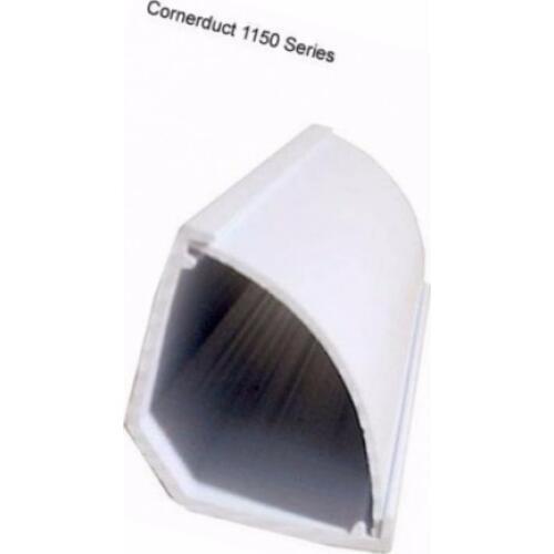 Medium Corner Duct Surface Cable Cord Wire Raceway (1150 Series) - 5 Feet