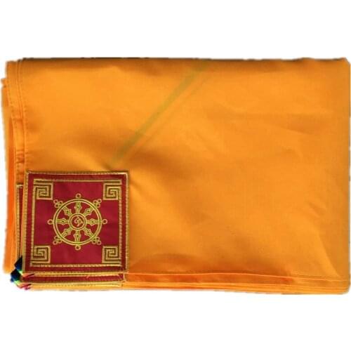 Tibetan Style Scripture Book Bag Linen Cotton Square Handwritten Table Pad Tablecloth Cover Cloth Plus Size