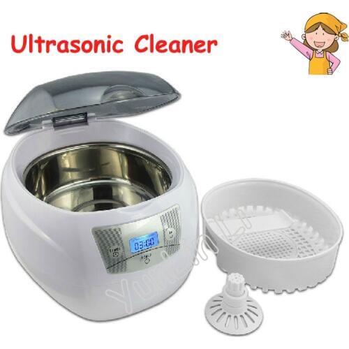 110V/220V Ultrasonic Cleaner for Jewelry Bath Display Household 750ml 50W LED Lighting JP-900S