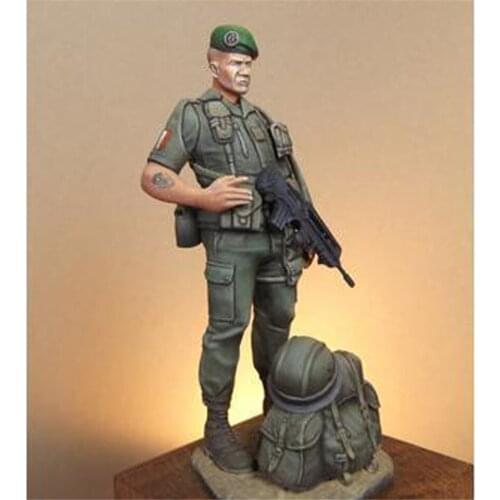 1/24 Scale Model Resin Kit Infantry Beyrouth Soldier Assembly Models Figure Resin Kit Model Colorless Self-Assembled Toy