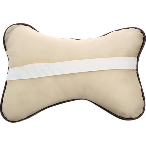 2Pcs Ergonomic Bone Headrest Head Neck Pillow Comfortable Soft Pad Neck Rest Support Cushion Car Neck Pillow Auto Accessories