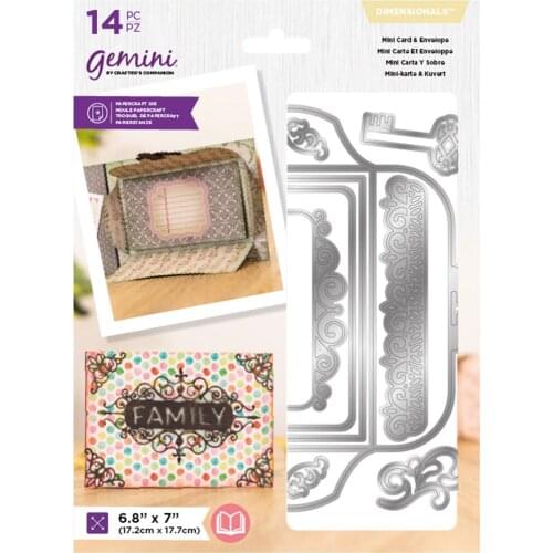 2021 AliliArts Metal Cutting Dies Mini Card & Envelope diy Scrapbooking Photo Album Decorative Embossing PaperCard Crafts Die